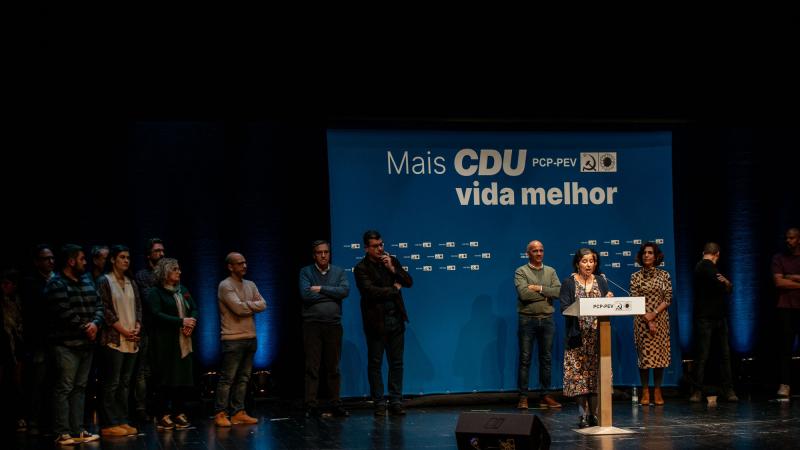 Comício CDU enche Luísa Todi em Setúbal