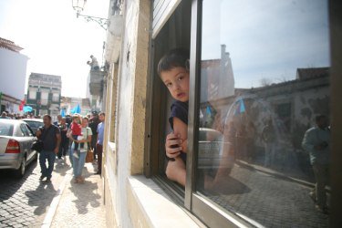 Contacto com a população em Alcochete