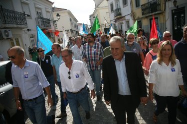 Contacto com a população em Alcochete