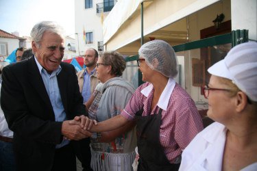 Contacto com a população em Alcochete