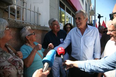 Contacto com a população em Grândola