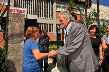 Contacto com trabalhadores da Huber Tricot