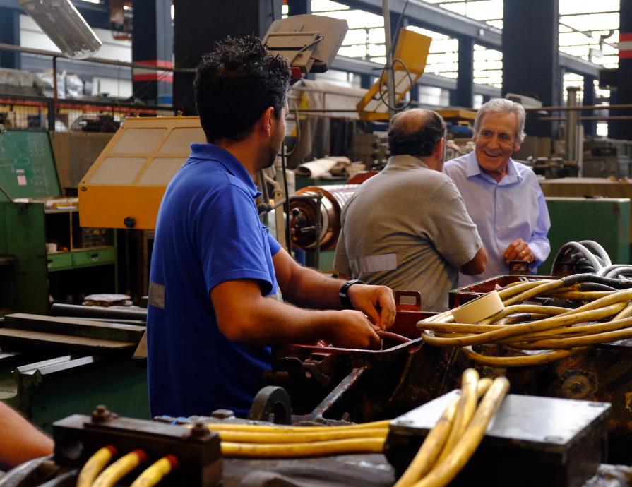 Visita às instalações e contacto com os trabalhadores da EMEF