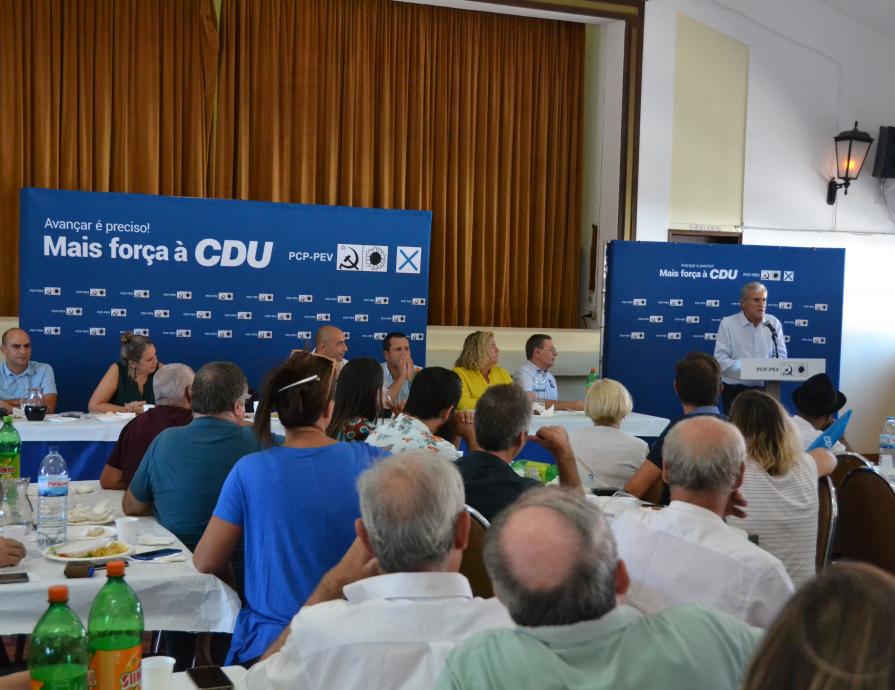 Almoço com apoiantes em São Bartolomeu de Messines