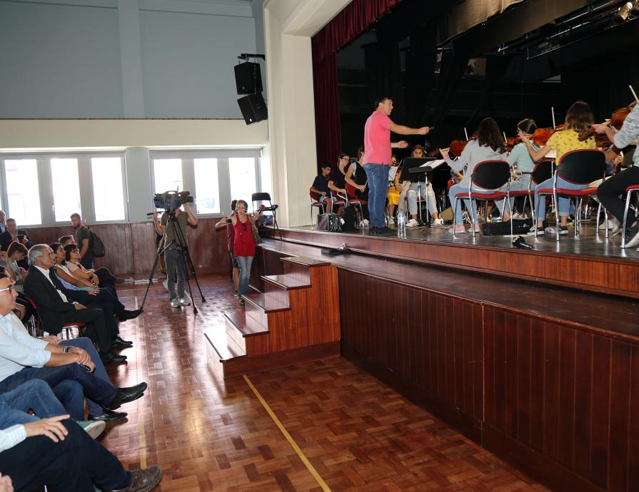 Visita à Sociedade Filarmónica Humanitária em Palmela