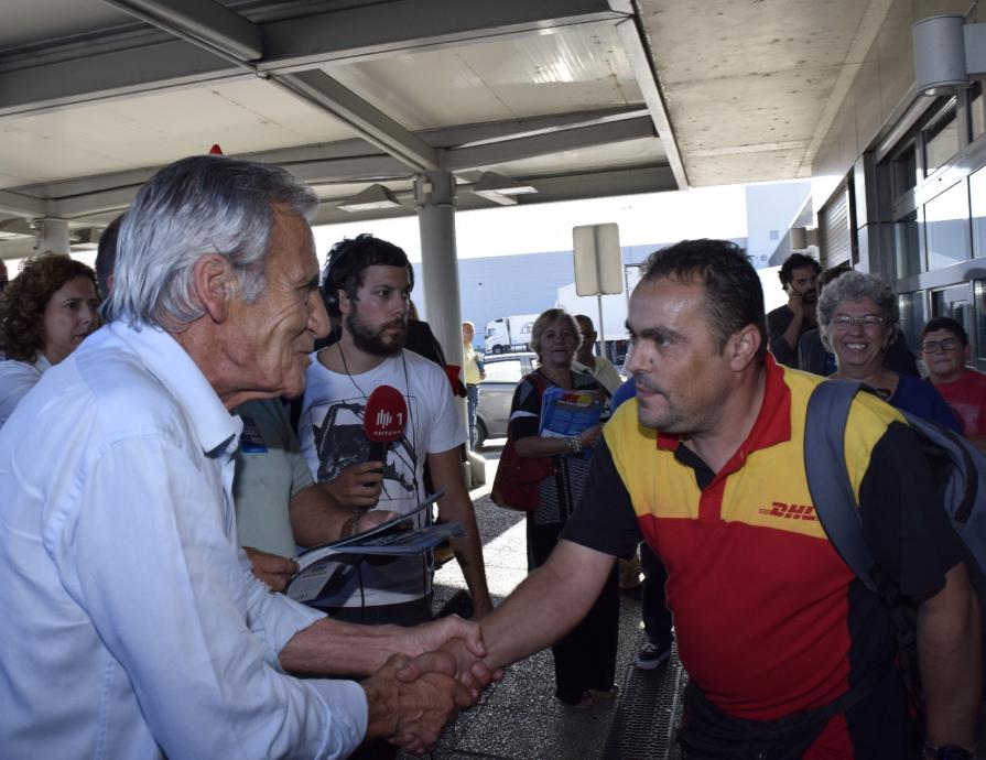 Contacto com trabalhadores da SONAE