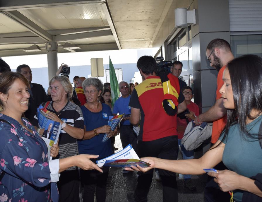 Contacto com trabalhadores da SONAE