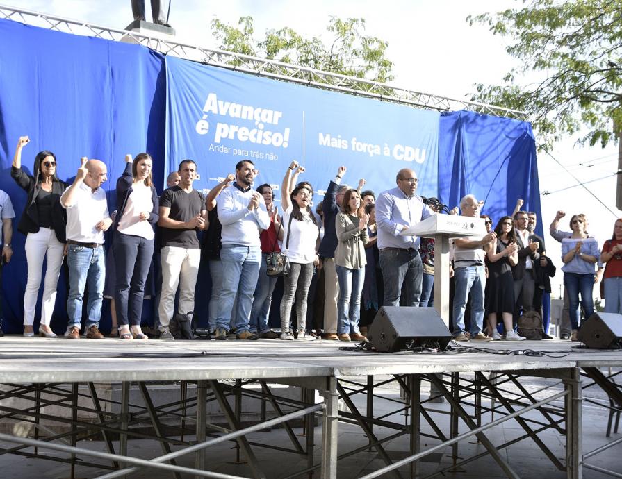 Comício de apresentação da lista da CDU pelo círculo eleitoral do Porto