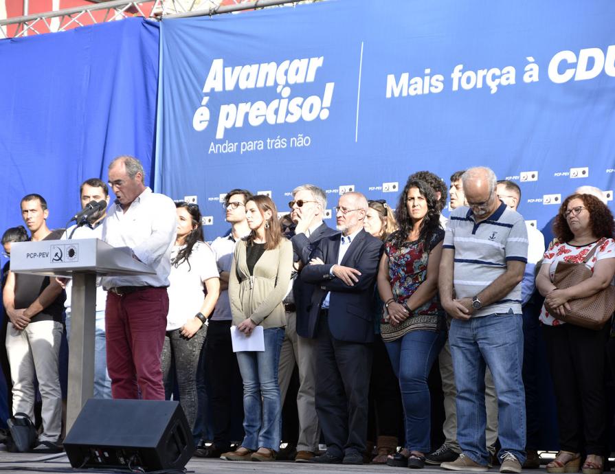 Comício de apresentação da lista da CDU pelo círculo eleitoral do Porto