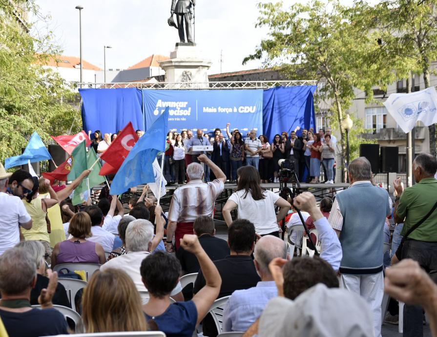 Comício de apresentação da lista da CDU pelo círculo eleitoral do Porto