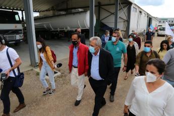 Visita às instalações dos trabalhadores do estaleiro do Parque Industrial ADUA