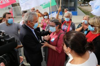 Visita às instalações dos trabalhadores do estaleiro do Parque Industrial ADUA