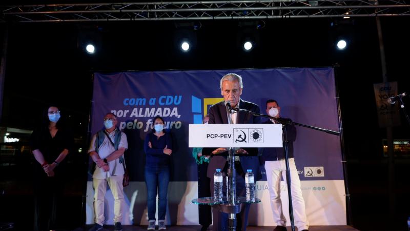 Sessão Pública «Futuro de confiança trabalho, honestidade e competência»,, Almada