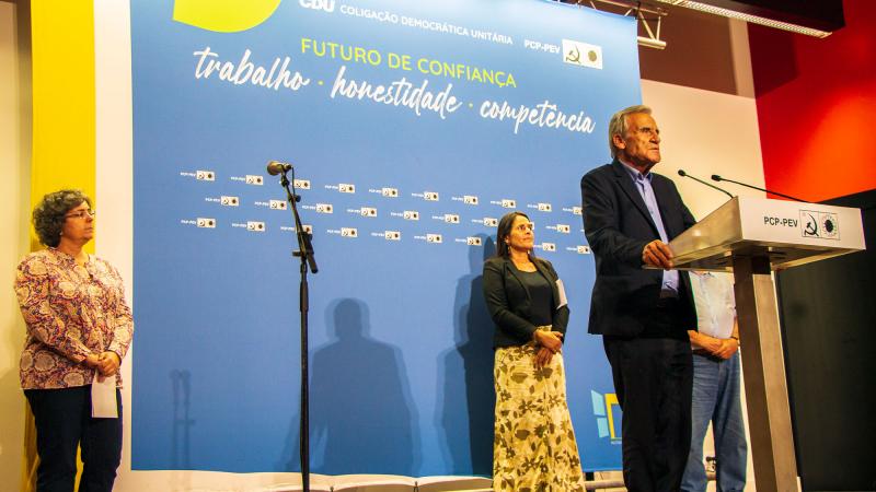 Comício CDU em Faro