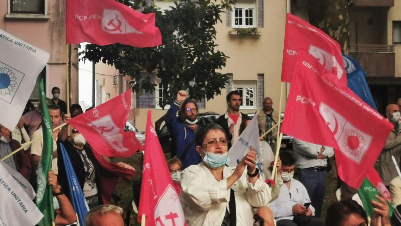Comício no Porto