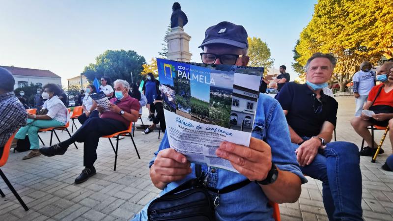 Encontro com a população, Pinhal Novo, Palmela