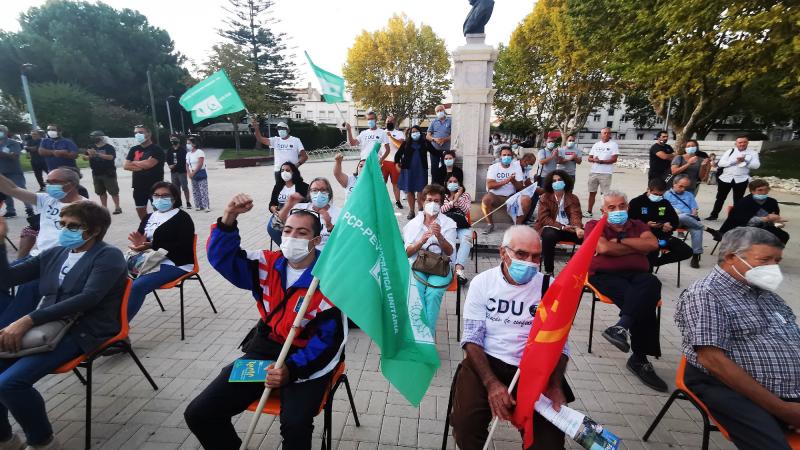 Encontro com a população, Pinhal Novo, Palmela