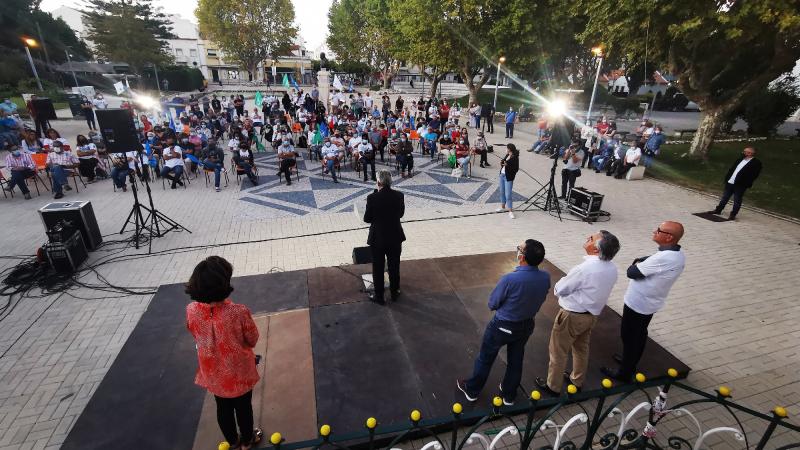Encontro com a população, Pinhal Novo, Palmela