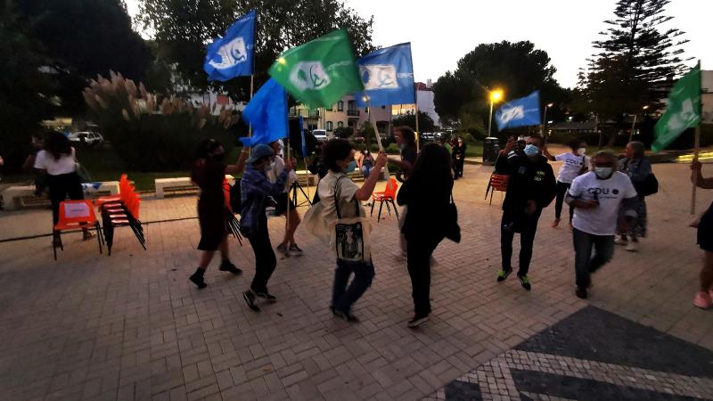 Encontro com a população, Pinhal Novo, Palmela