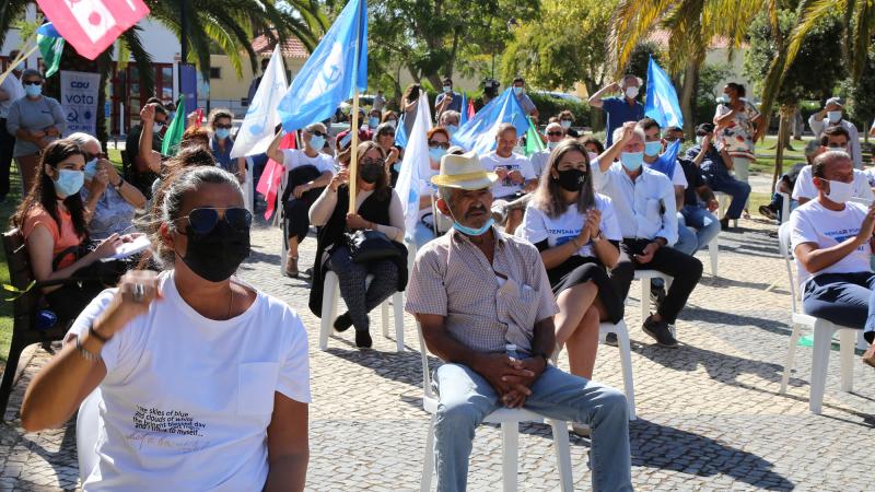 Encontro com a população em Sines