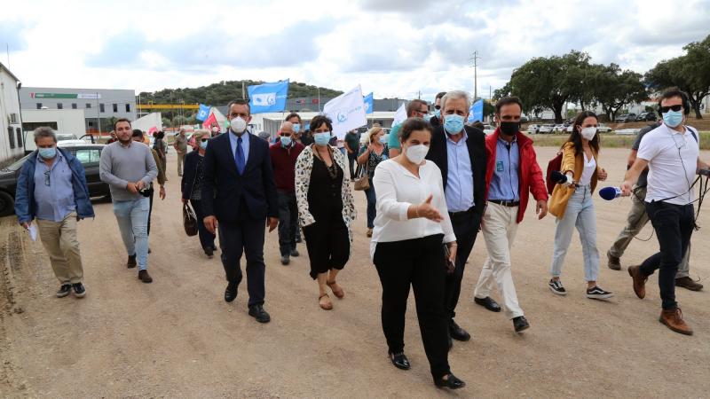 Visita às instalações dos trabalhadores do estaleiro do Parque Industrial ADUA