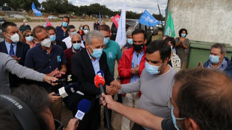 Visita às instalações dos trabalhadores do estaleiro do Parque Industrial ADUA