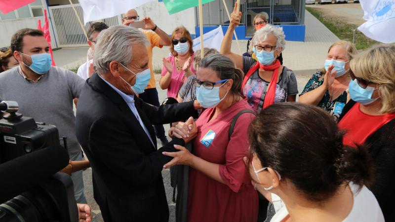 Visita às instalações dos trabalhadores do estaleiro do Parque Industrial ADUA