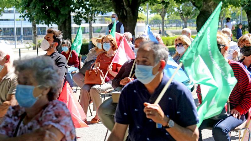 Comício em Viana do Castelo