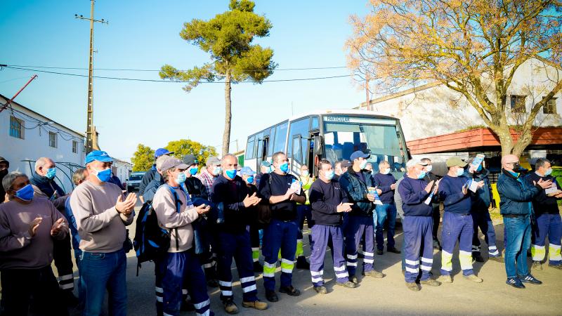 Contacto com os trabalhadores da CM Serpa