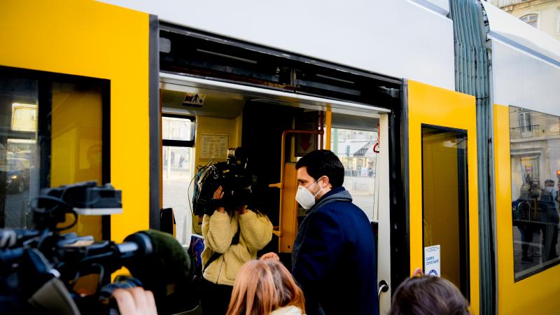 Viagem de eléctrico em Lisboa