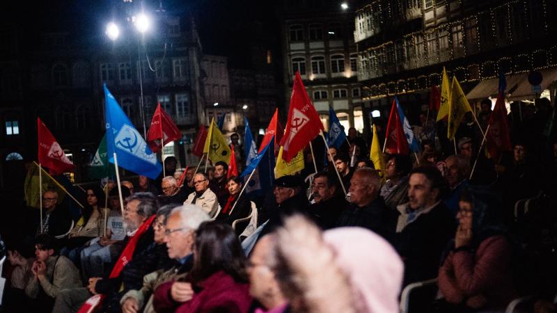 Comício em Guimarães