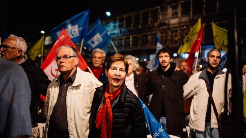 Comício em Guimarães