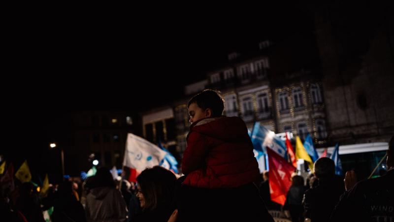 Comício em Guimarães