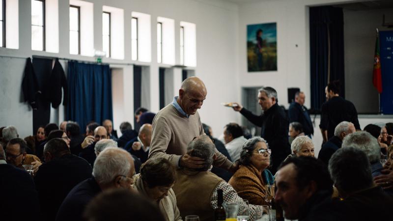 Almoço com reformados no Couço