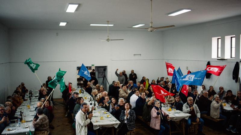 Almoço com reformados no Couço