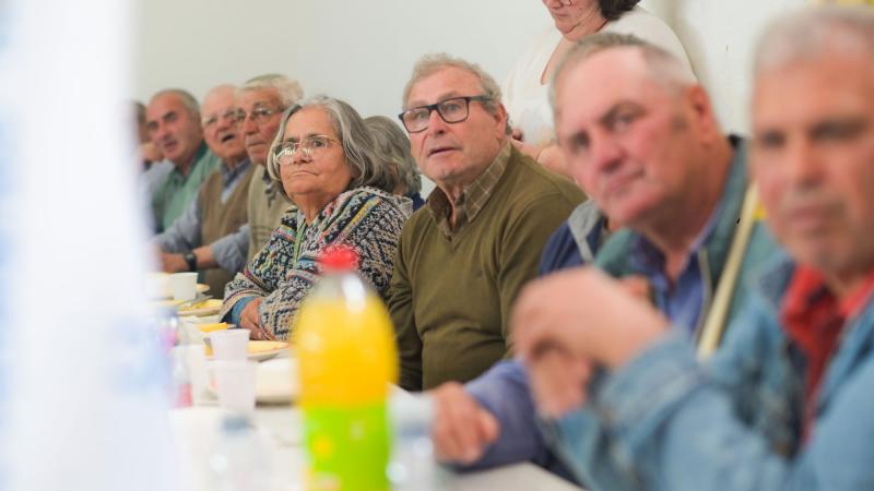 Almoço com reformados no Couço