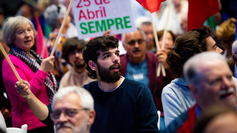 Comício em Lisboa