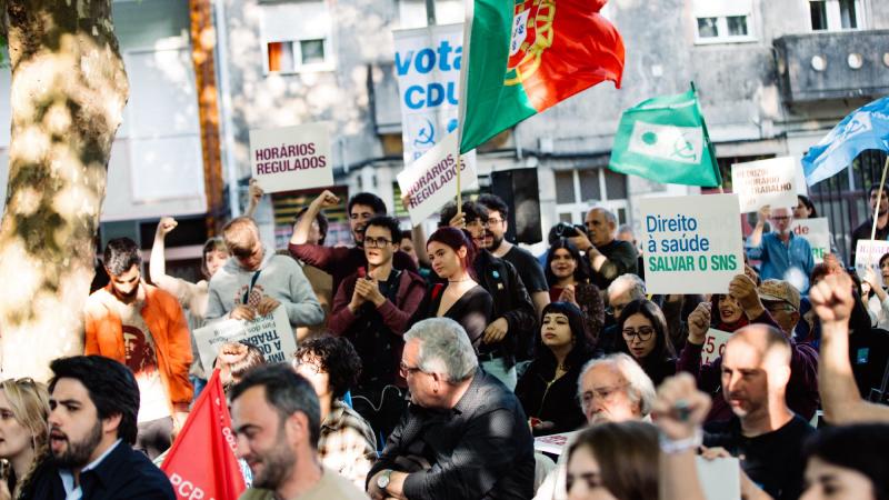 Comício em Vila Nova de Gaia