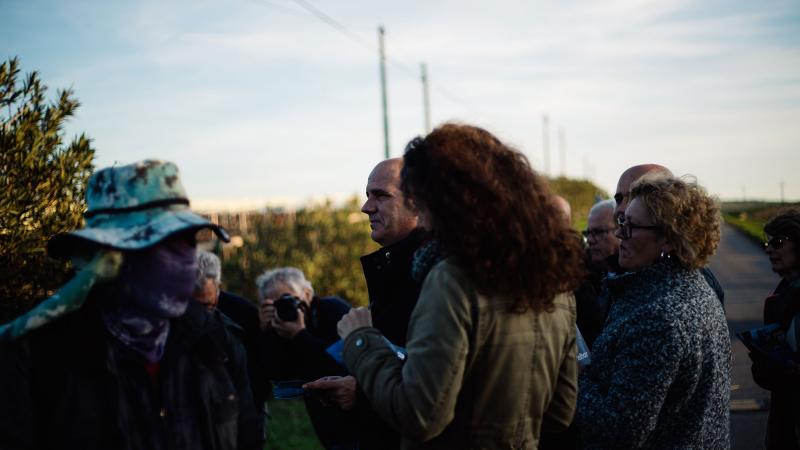 Contacto com os trabalhadores da Herdade do Vale da Rosa, Ferreira do Alentejo