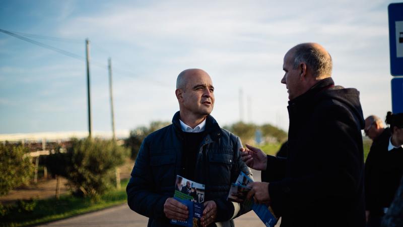 Contacto com os trabalhadores da Herdade do Vale da Rosa, Ferreira do Alentejo