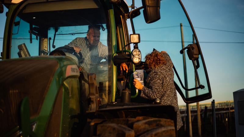 Contacto com os trabalhadores da Herdade do Vale da Rosa, Ferreira do Alentejo