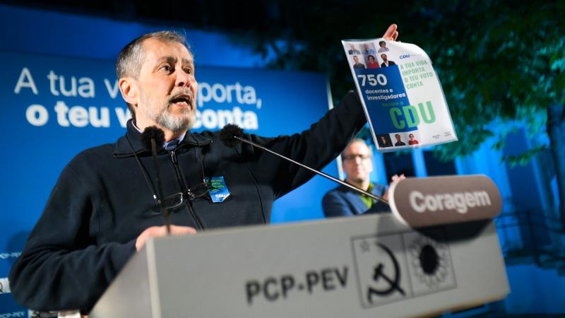 Comício em Coimbra