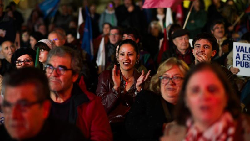 Comício em Coimbra