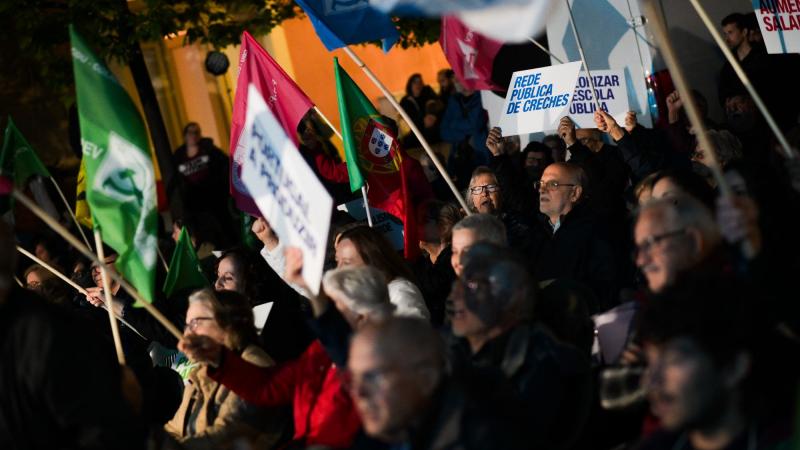 Comício em Coimbra
