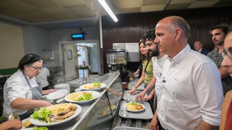 Almoço com estudantes em Lisboa