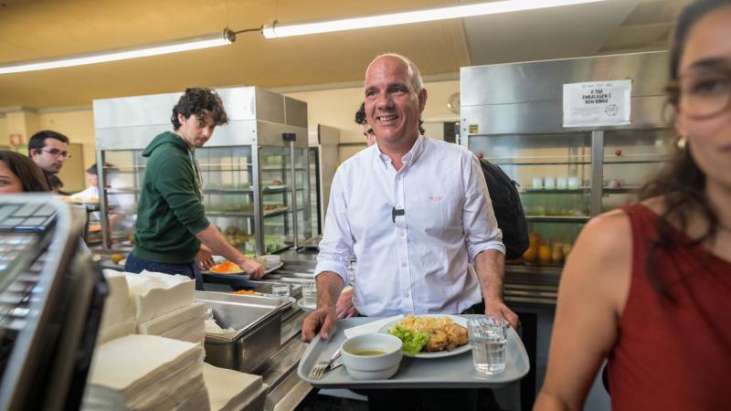Almoço com estudantes em Lisboa