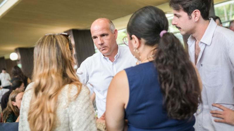 Almoço com estudantes em Lisboa