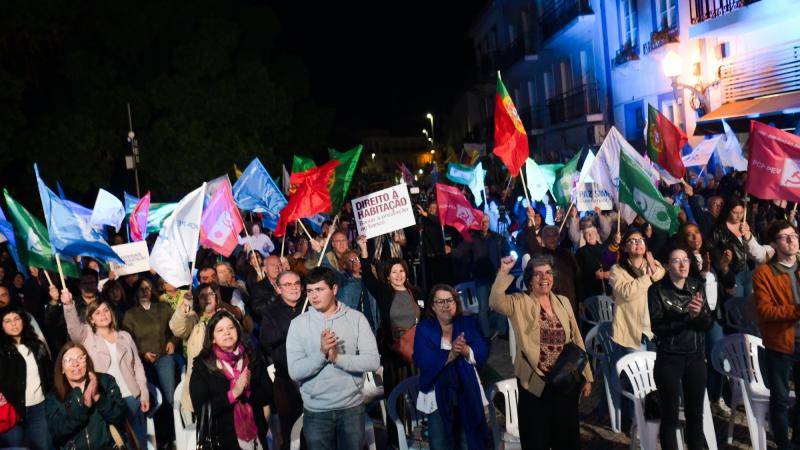 Comício em Beja