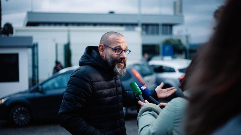 Contacto com os trabalhadores da Matutano