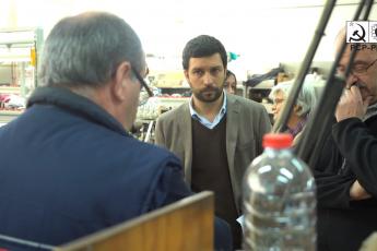 João Ferreira esteve nas instalações da EMEF